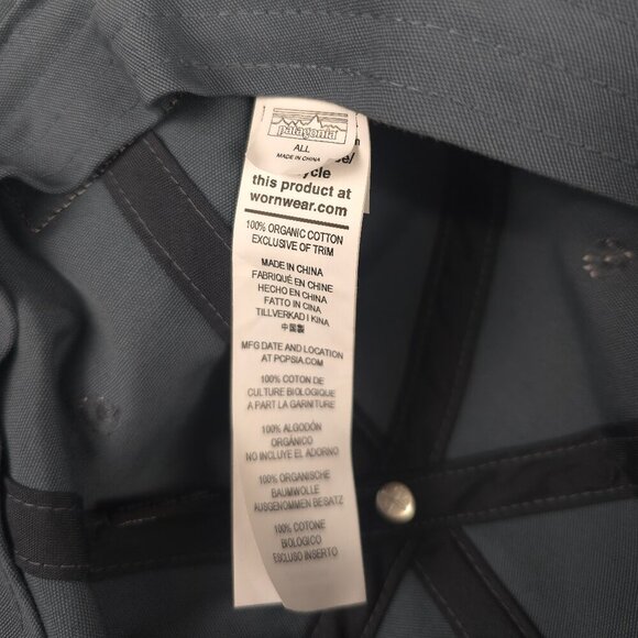 Patagonia P-6 Label Trad Cap in Plume Grey NWT One Size Unisex - Picture 8 of 8